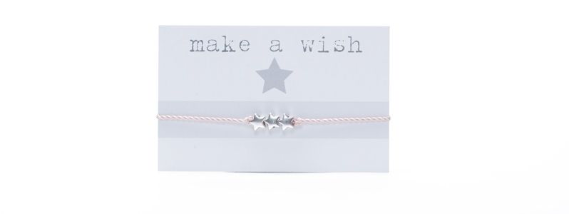 bracelet de souhaits Trois étoiles 