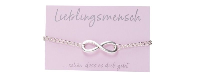 Lucky Bracelet with Infinity Sign Silver Plated 