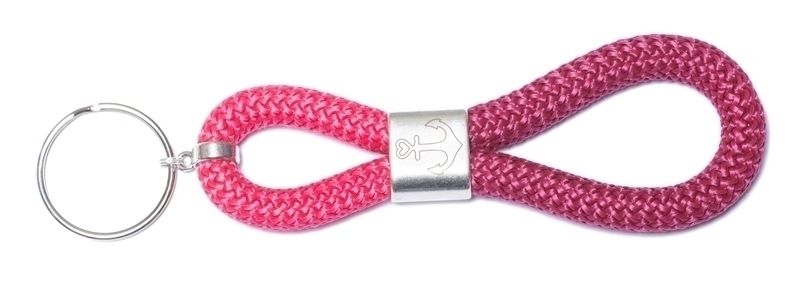 Sail Rope Keychain Anchor Pink 