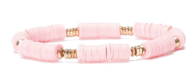 Bracelet avec perles Katsuki roses 