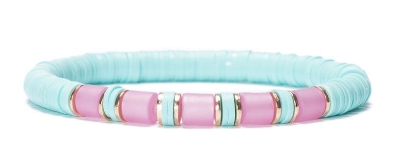 Bracelet with Katsuki Beads Aqua 