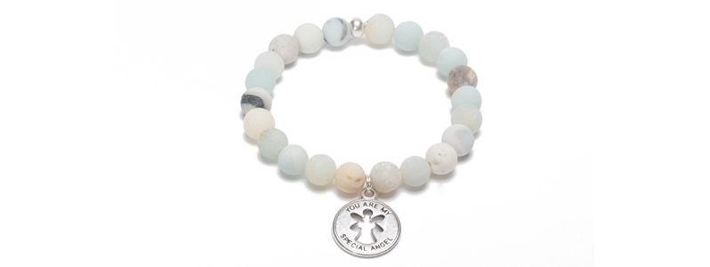 Bracelet with colourful gemstone beads Mix Pendant III 