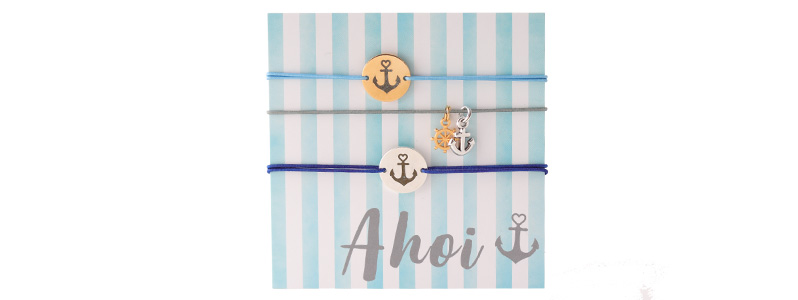 Set armbanden met munten "Ahoy 