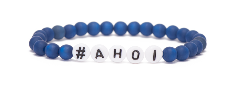 Bracelet à lettres Hashtag Ahoi 