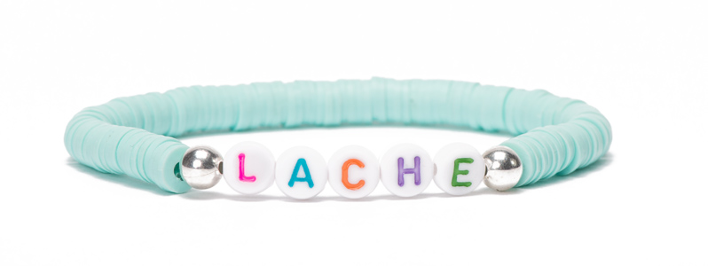 Letter bracelet colourful Lache and Katsuki 