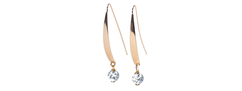 Large Geometric Earrings Sassi Gold-tone 