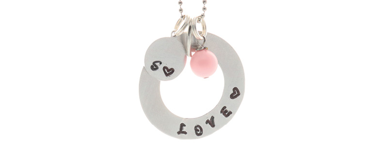 Metal Stamping Chain Love 