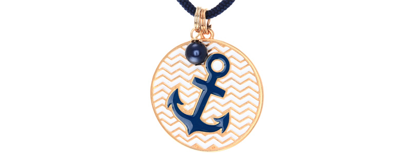 Maritime Chain Anchor Blue 