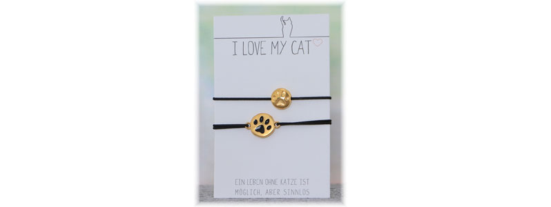 Bijoux pour les amis des animaux - Bracelets élastiques pour chats 