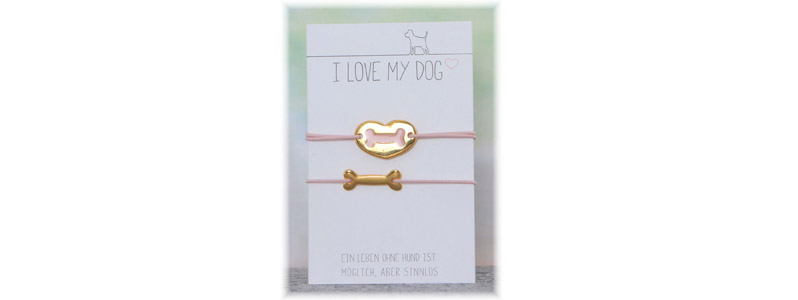 Jewellery for animal lovers - Elastic dog bracelets 