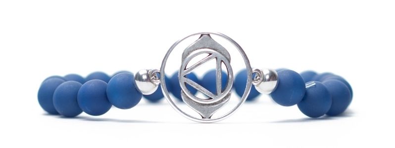 Bracelet Brow Chakra silver plated blue 