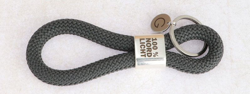 Porte-clés échangeur de voile avec pendentif en acier inoxydable lettre G 
