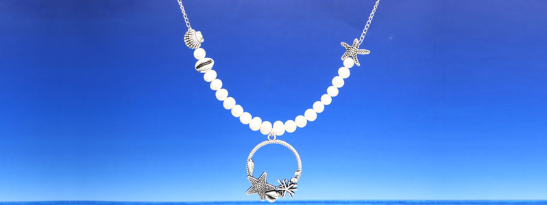 Mermaid Necklace with Cultured Pearls 