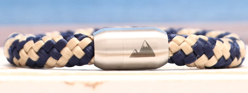 Bracelet corde à voile avec corde à voile de 8 mm Sommet de montagne 