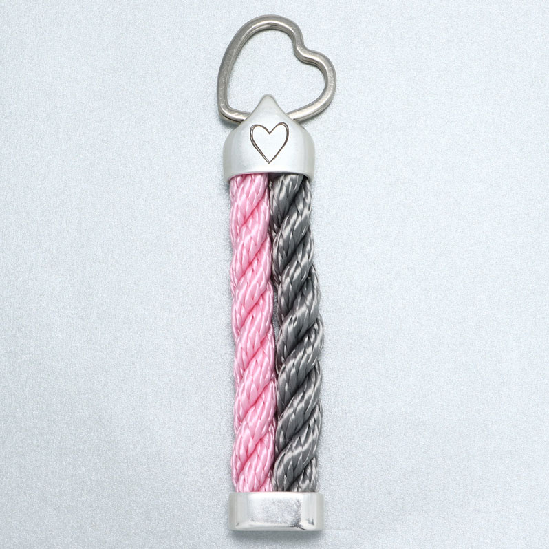 Keyring "Heart" with end cap 