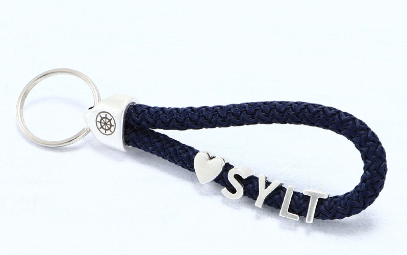 Keyring with Grip-It Sliders and Sailing Rope "Sylt 