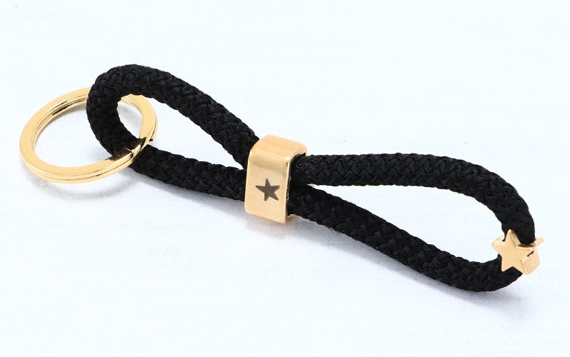 Keyring with Grip-It Sliders and "Star" Sailing Rope 