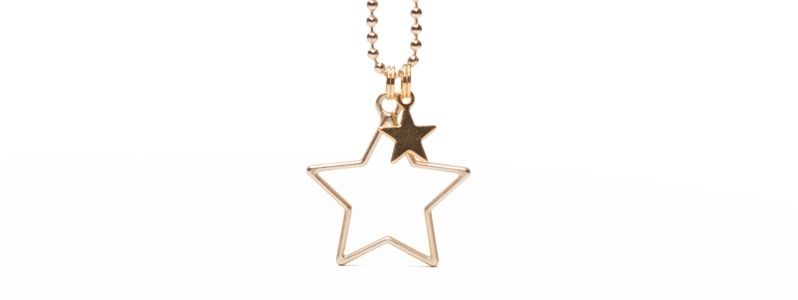 Chain with Star Pendants Golden 